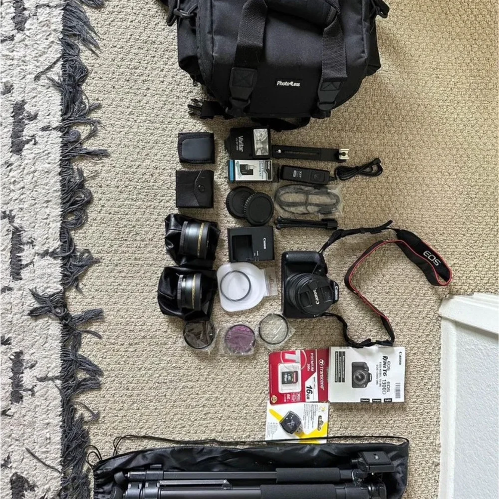 Canon Rebel T6 with all accessories included